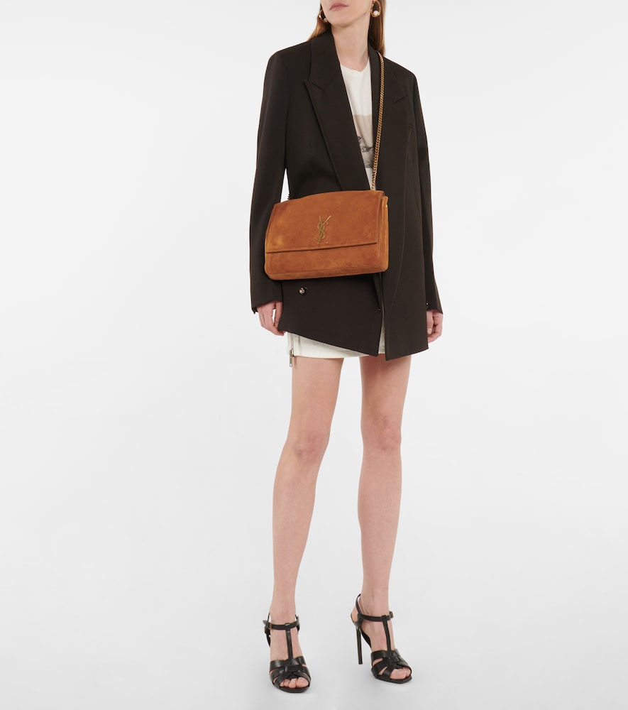 Kate reversible suede shoulder bag