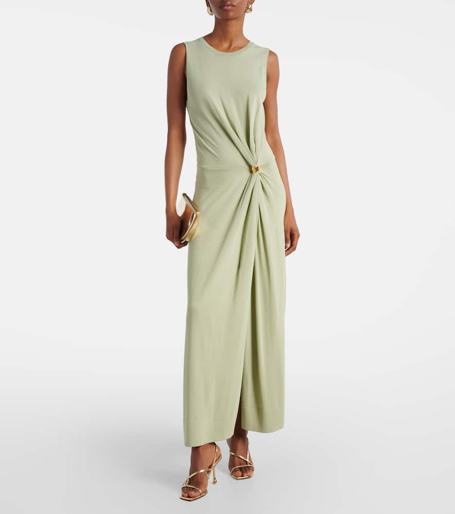 Gathered maxi dress