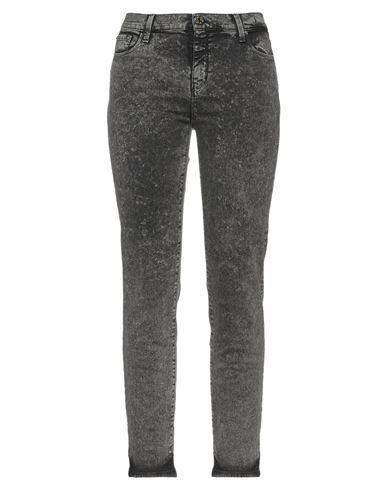 Woman Jeans Black Size 25 Cotton, Elastane