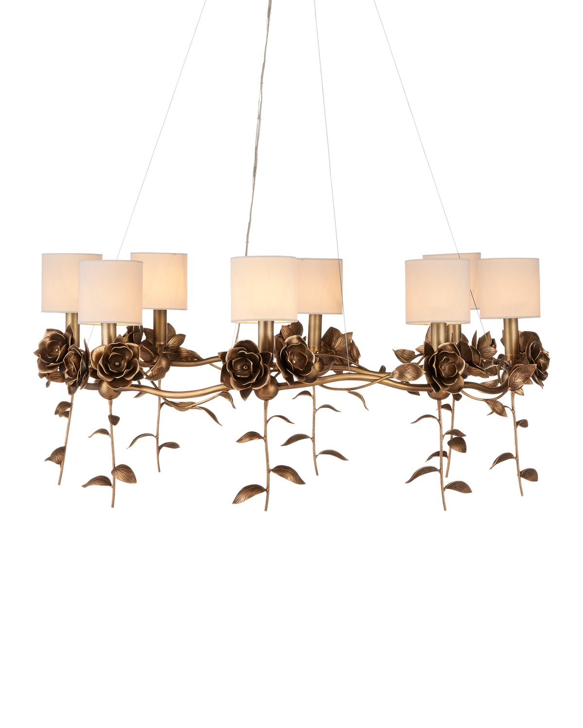 Antique Brass Chandelier from the Rosabel Collection