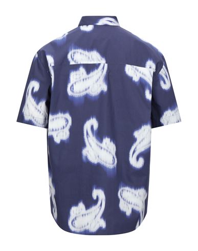 Man Shirt Midnight blue Size 16 Cotton