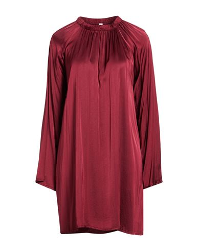 Woman Mini dress Burgundy Size M Viscose, Elastane