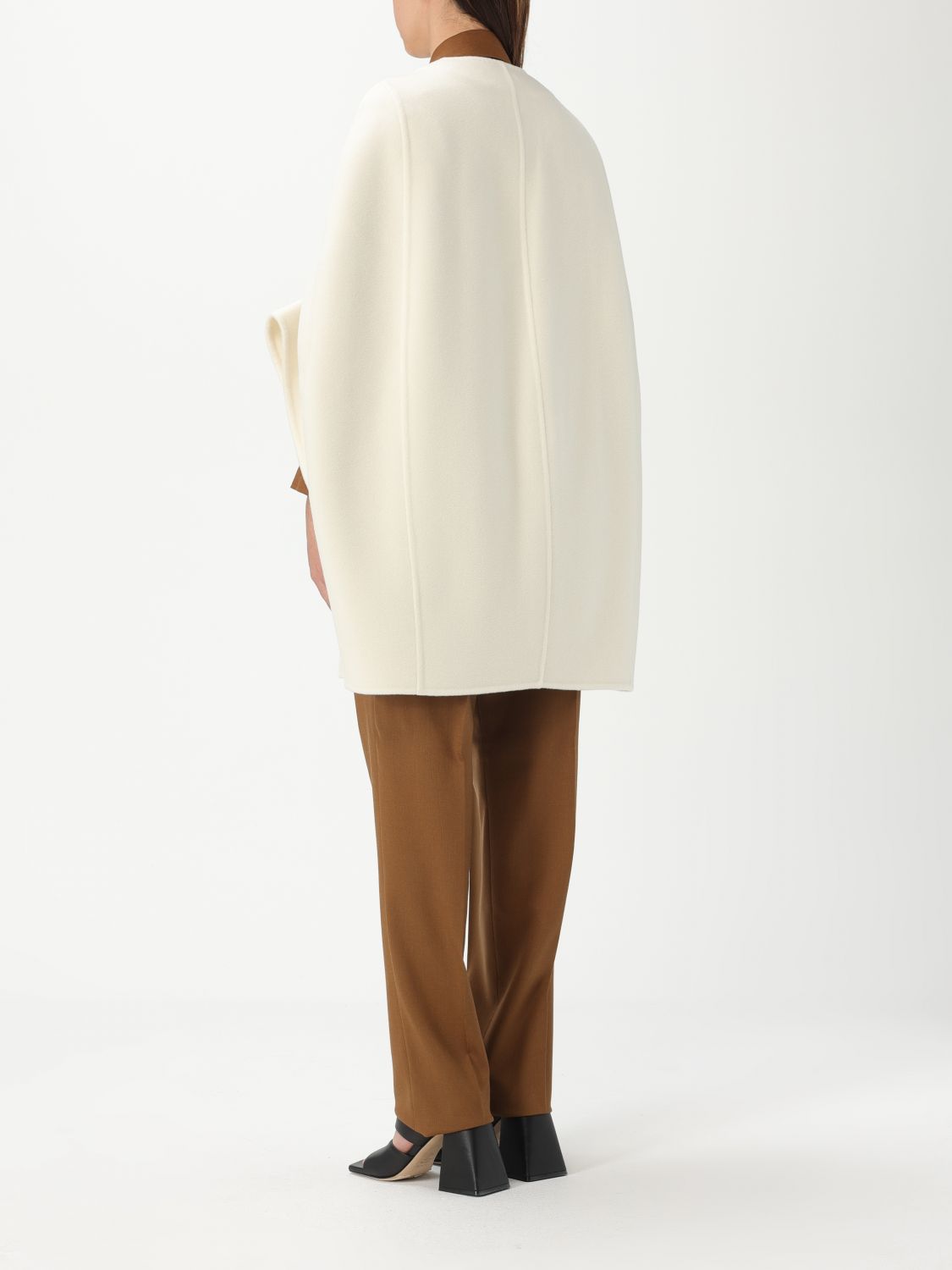 Placido coat - White
