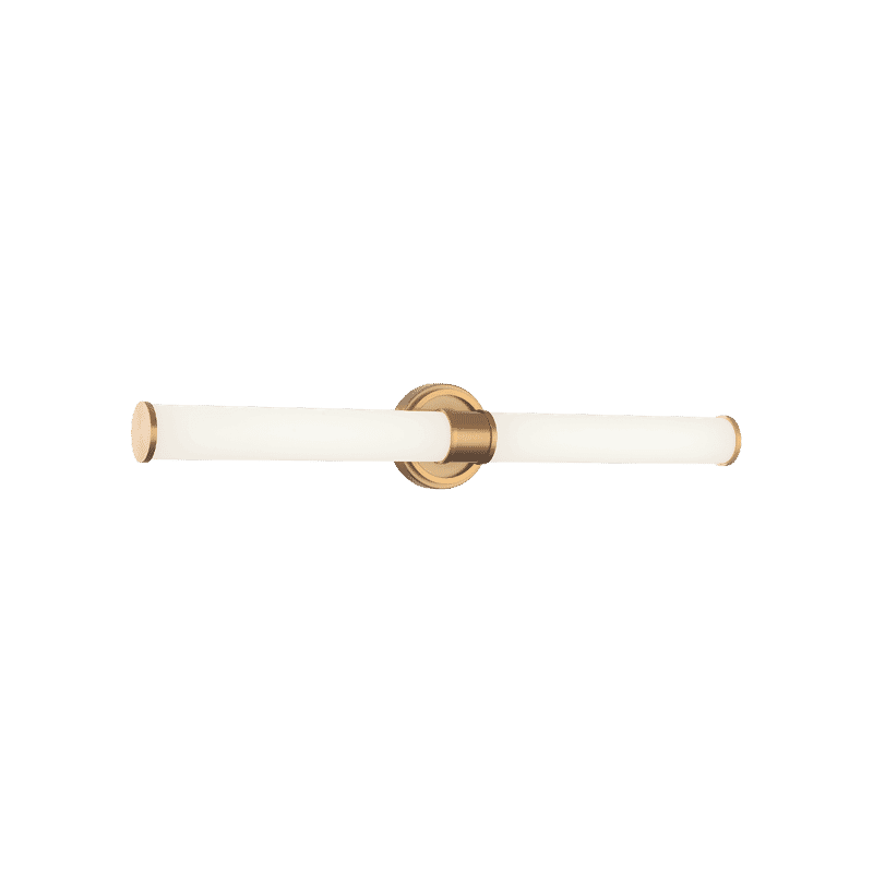 Matteo Steveston 2-Light Wall Sconce In Aged Gold Bra