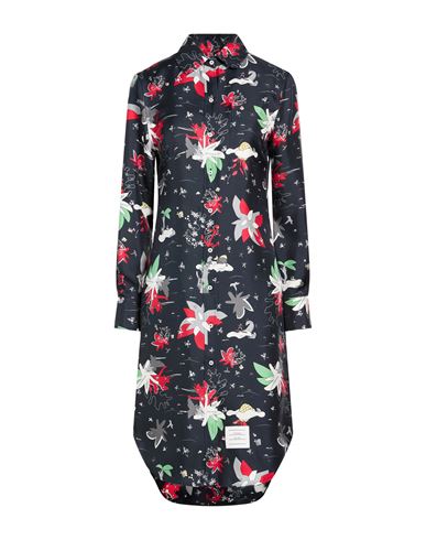 Woman Midi dress Midnight blue Size 2 Silk