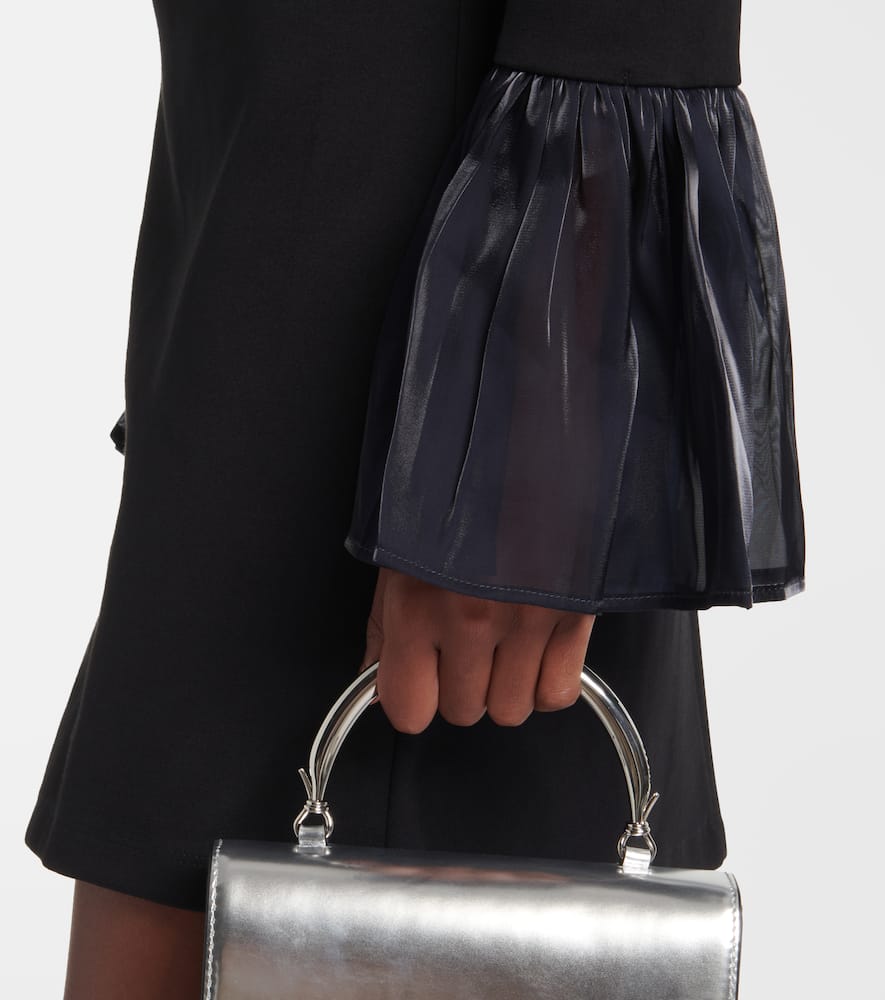Hawthorne organza-trimmed minidress