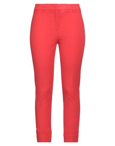 Woman Pants Tomato red Size 8 Cotton, Elastane