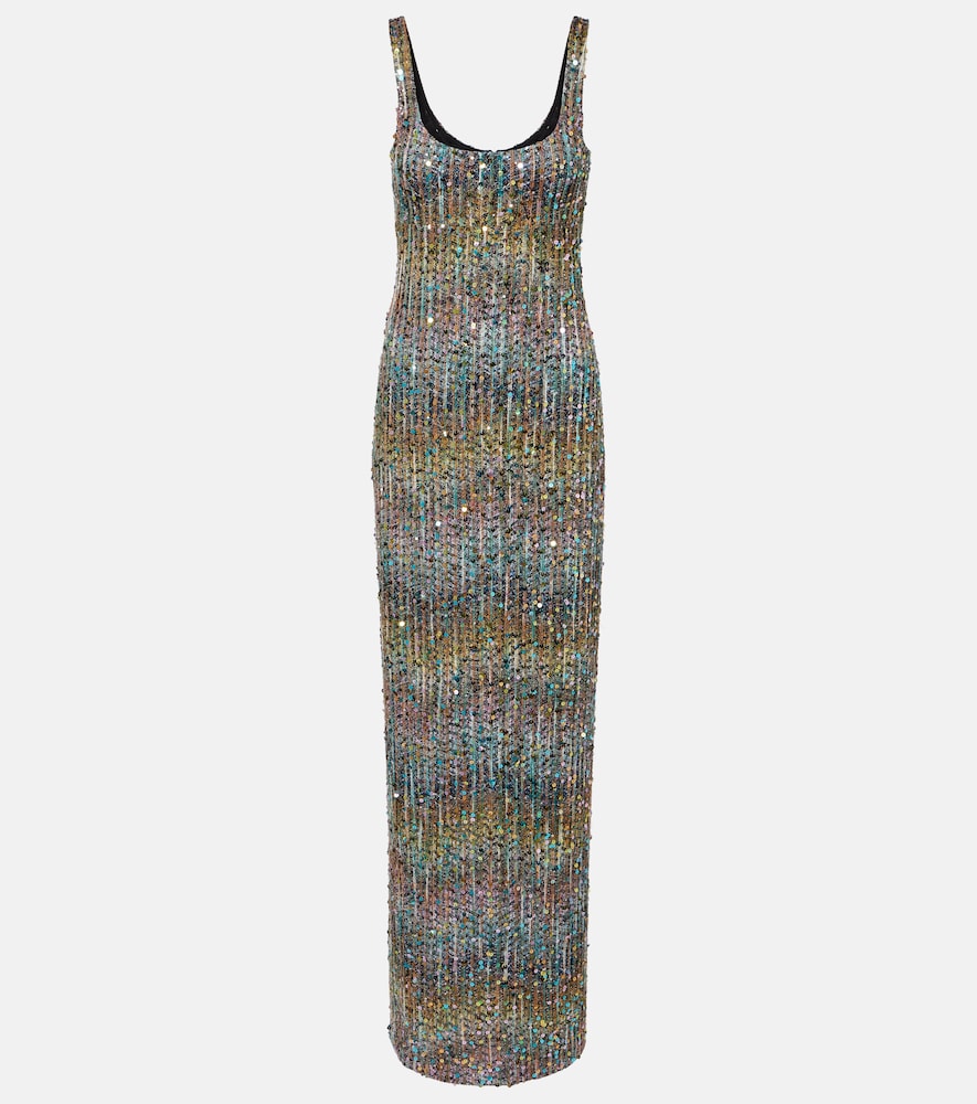 Sequined lamé gown