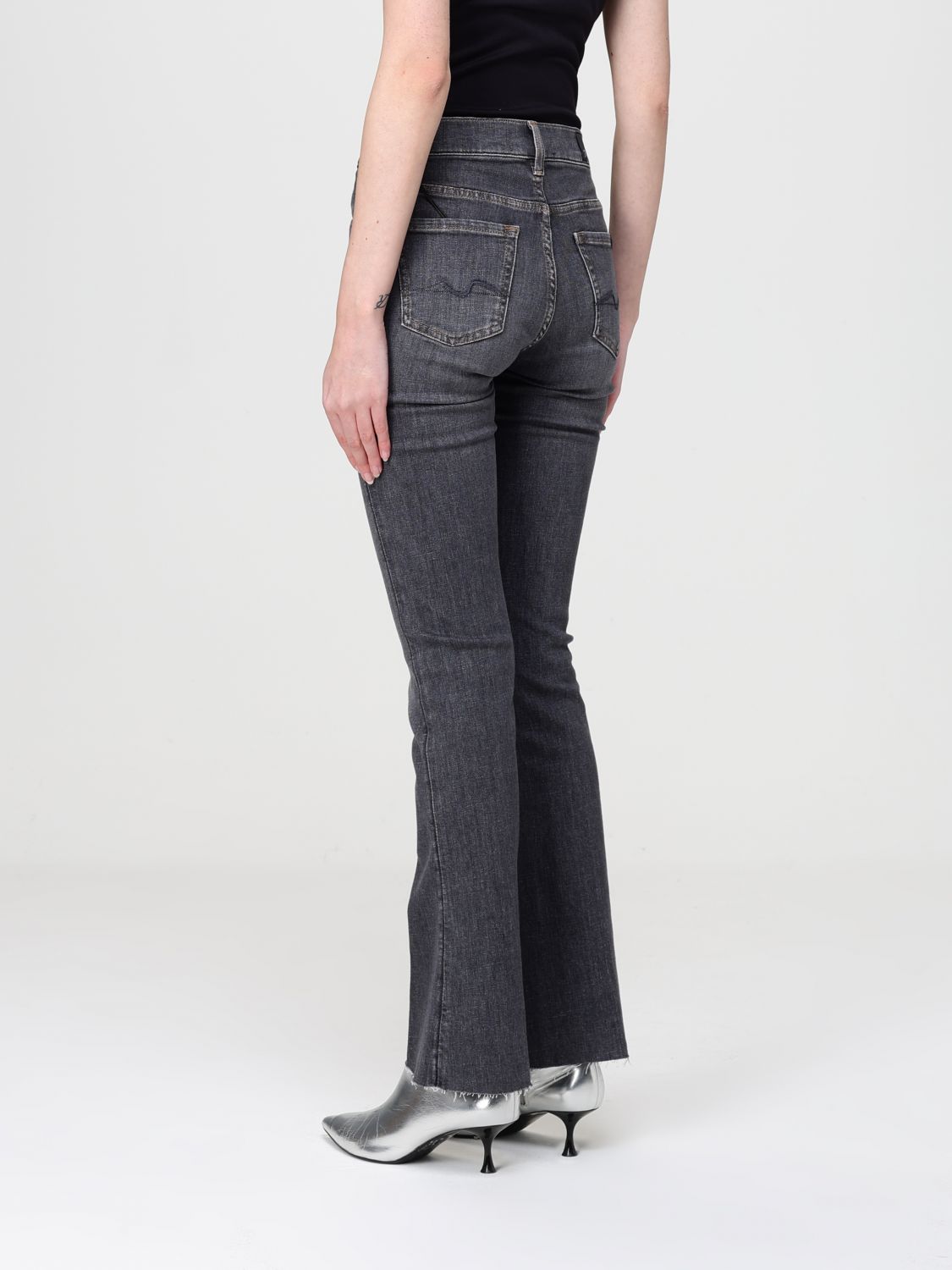 Jeans Woman color Grey