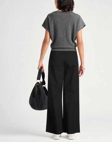 Crème Woman Pants Black Size 6 Polyester, Cotton