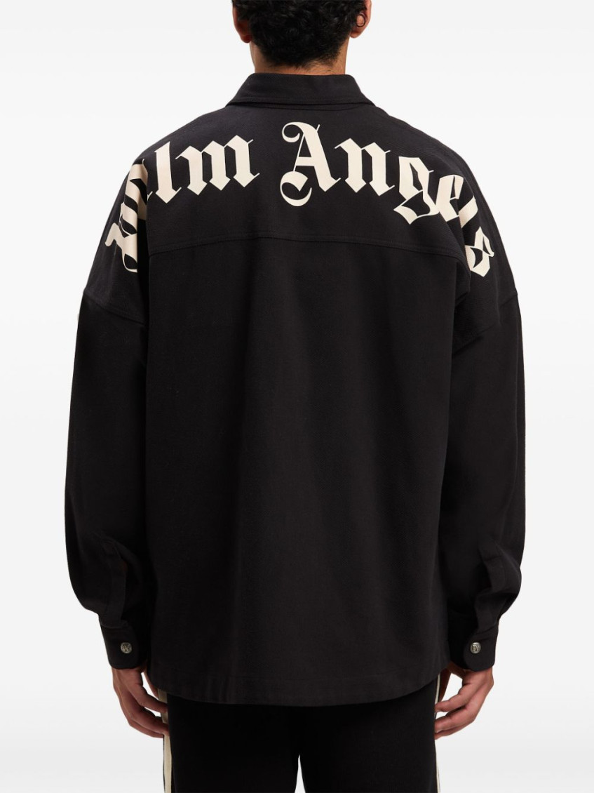 Logo-print shirt - Black