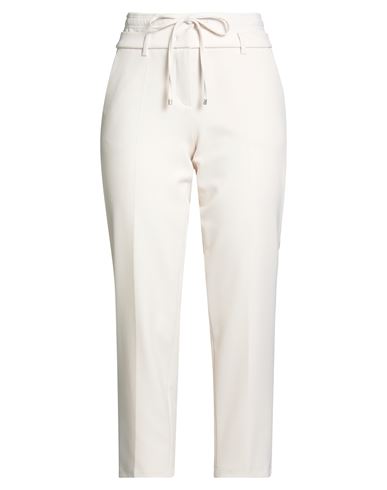 Woman Pants Ivory Size 4 Polyester, Viscose, Elastane
