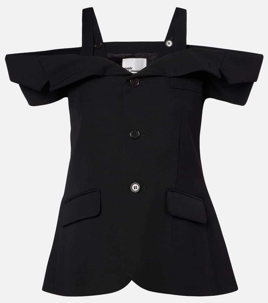 Cutout wool top
