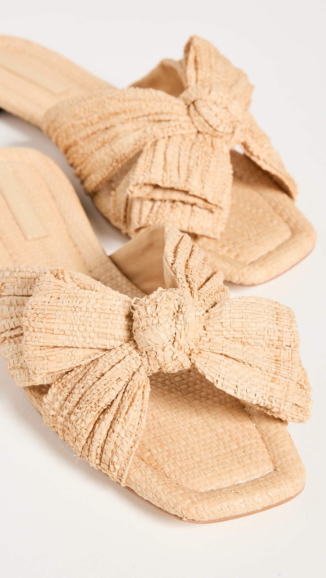 Daphne Pleated Knot Flat Sandals