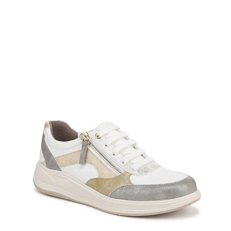 Women's Team Player Slip On Sneakers (White Multi Faux Leather)