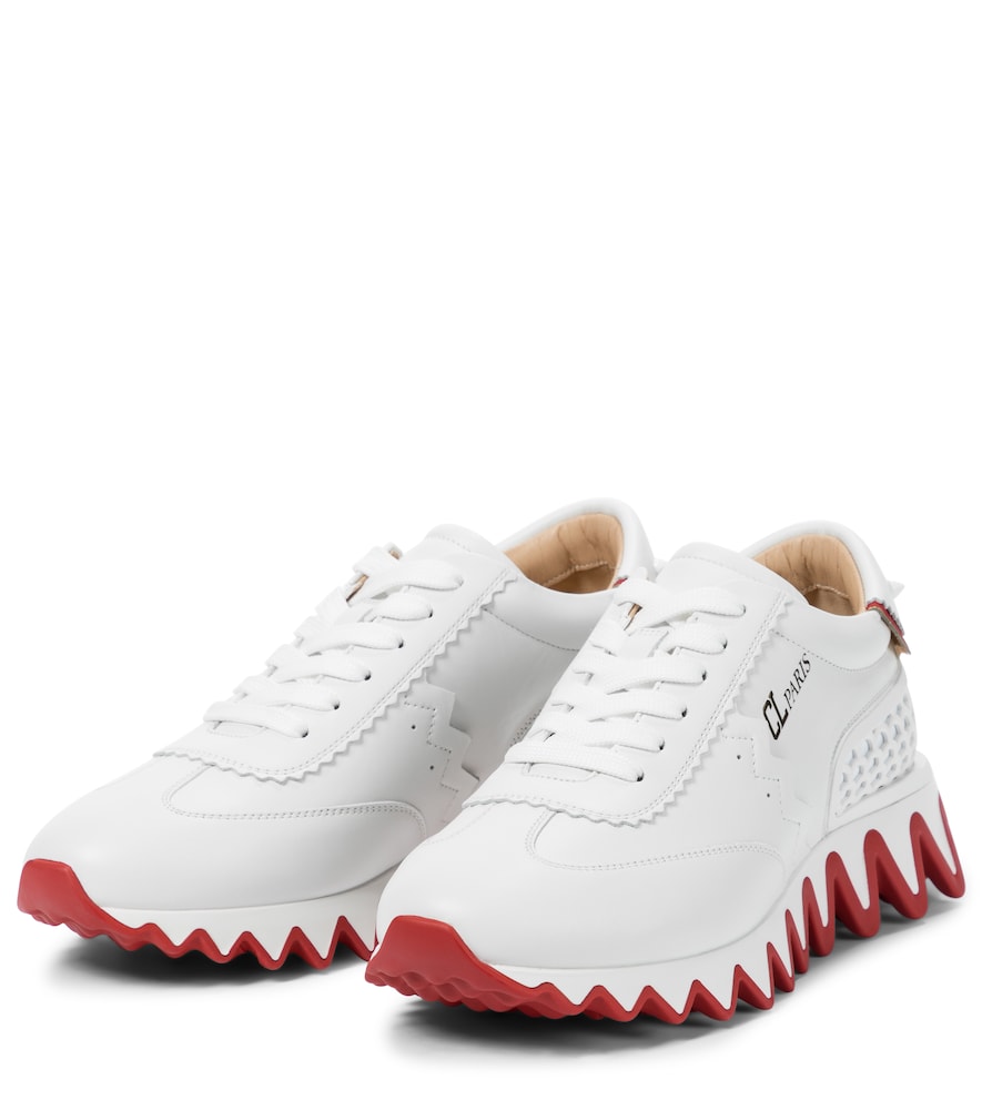 Loubishark leather sneakers