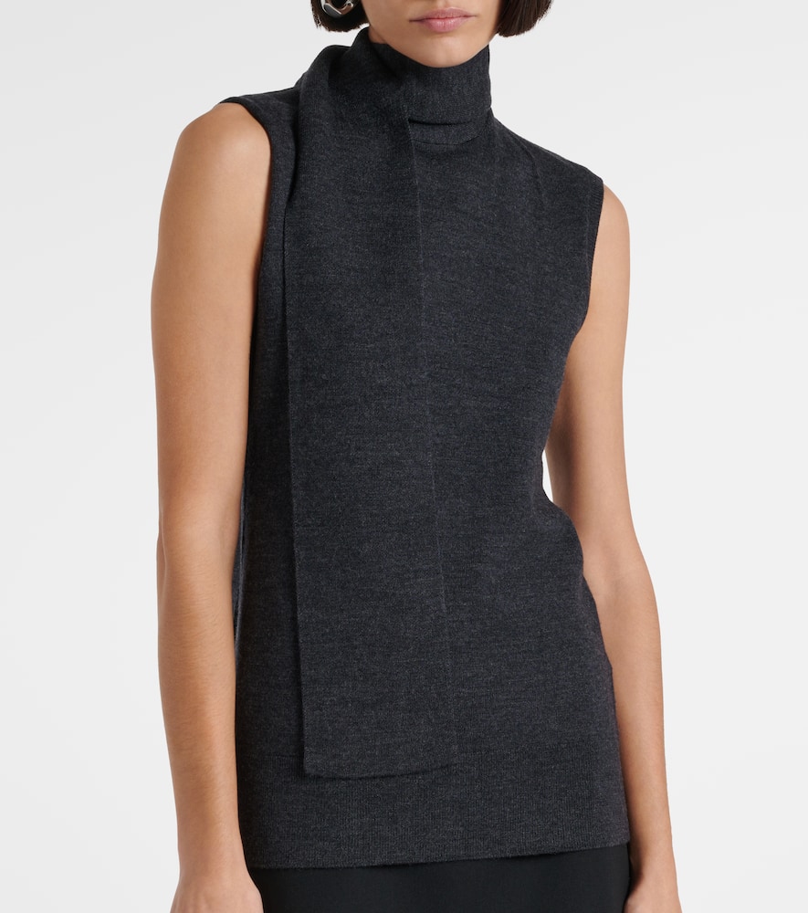 Sash wool-blend sweater