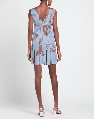 Woman Mini dress Sky blue Size 4 Viscose