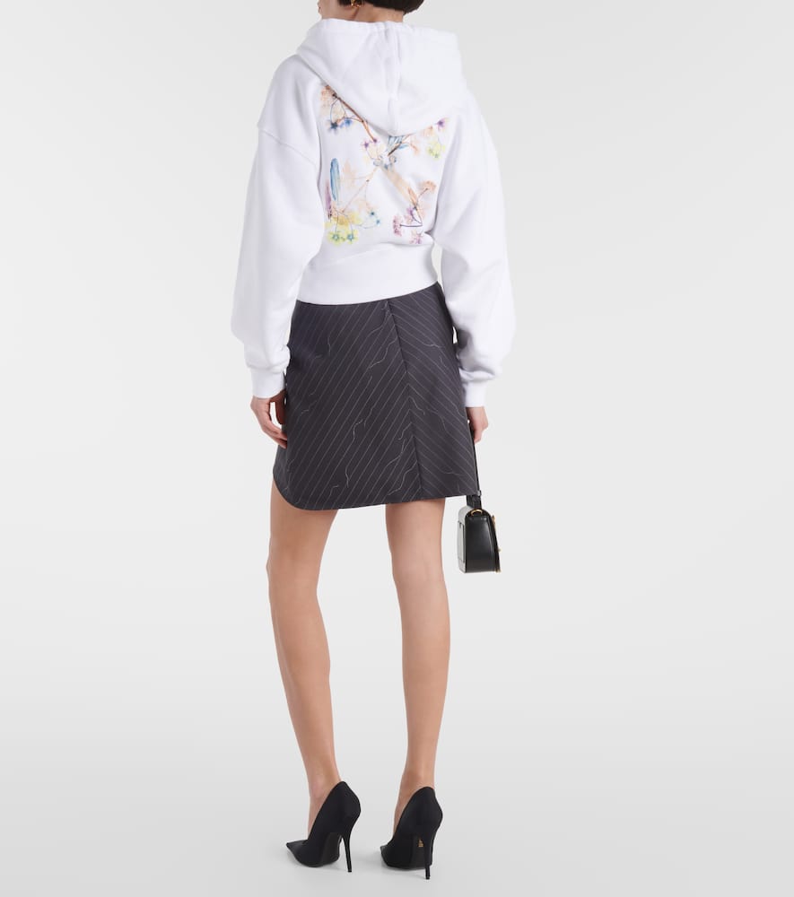 Off-White Printed cropped hoodie