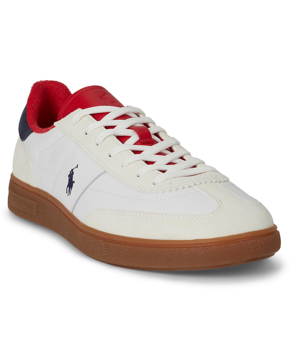 Men's Bedford Lace-Up Sneakers - White/spring Navy/bistro Red