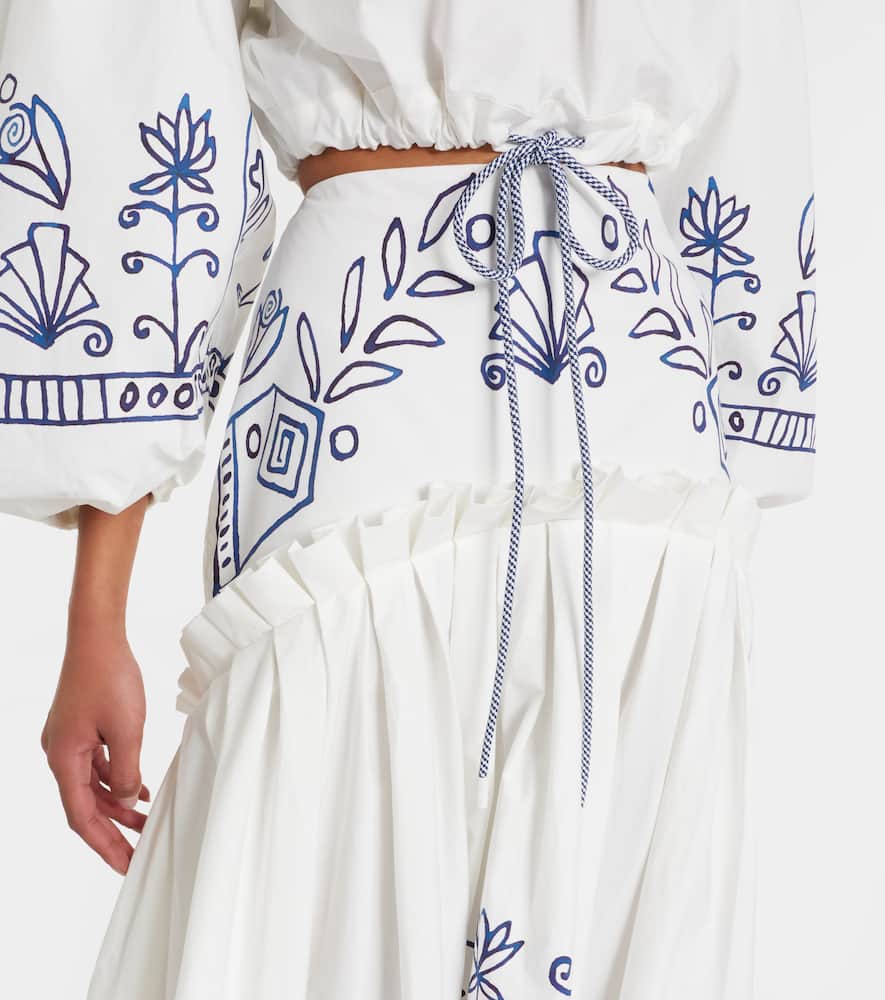Alémais x LRNCE Leela printed cotton maxi skirt