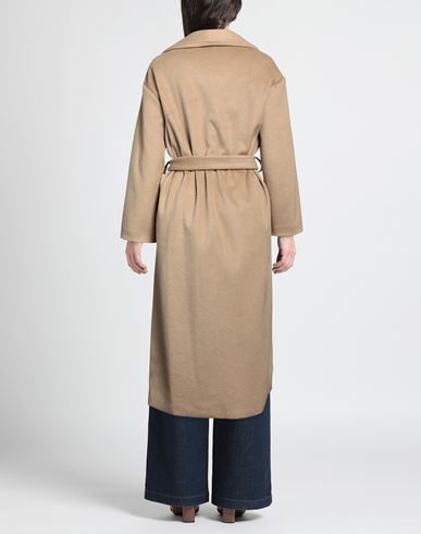 Yes London Woman Coat Beige Size 6 Polyester, Viscose