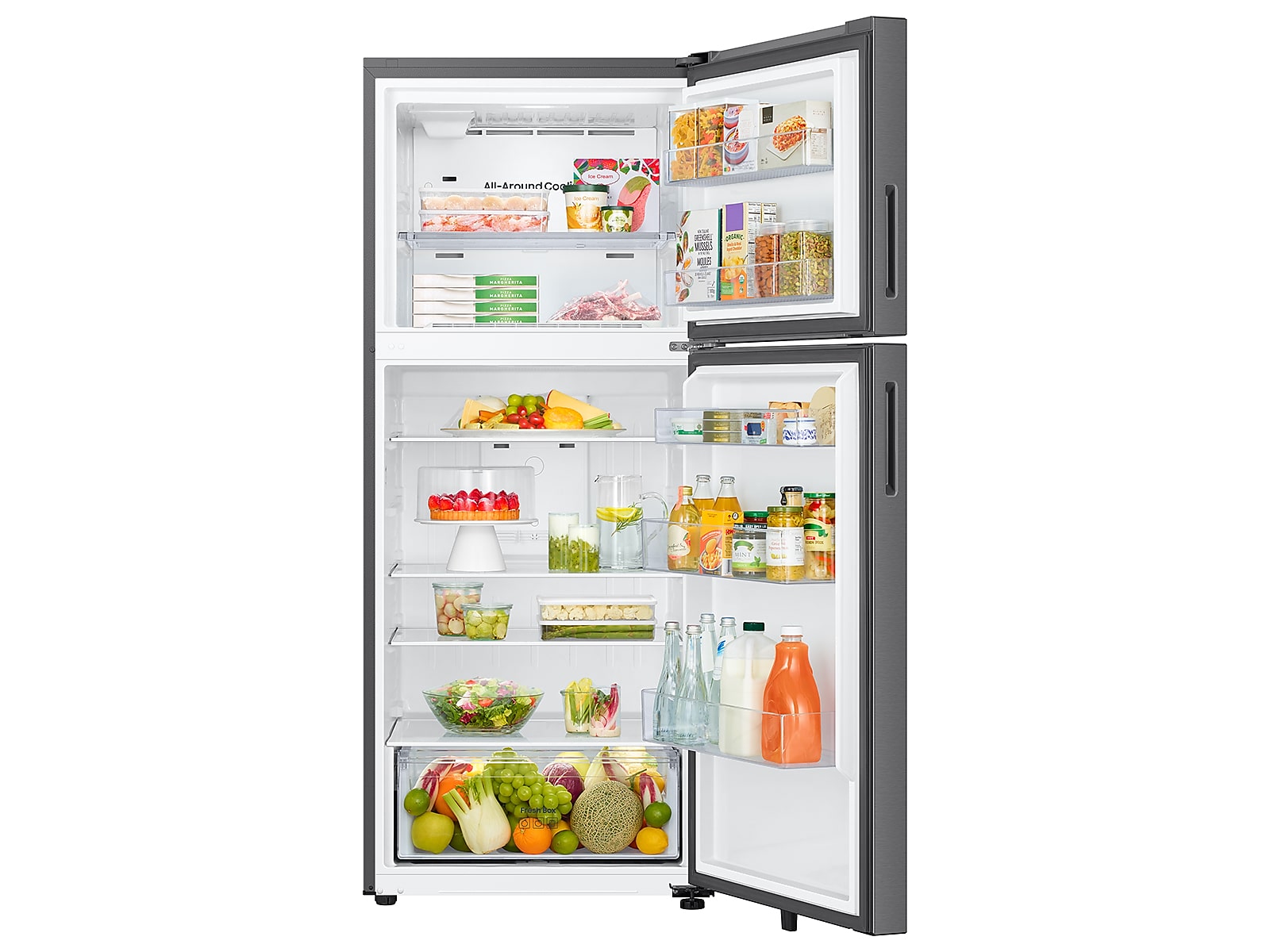 18 cu. ft. Top Freezer Refrigerator with All-Around Cooling in Stainless Steel(RT70F18LRSRAA)