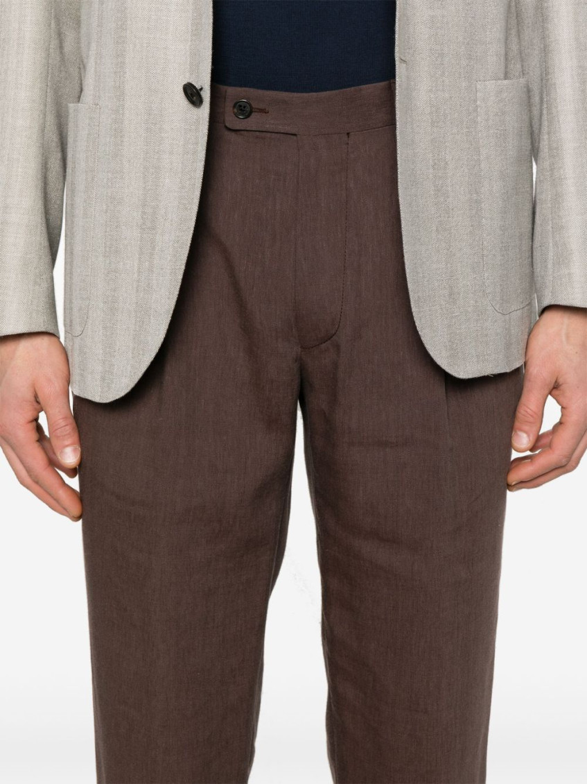 Brown Elegant Trousers