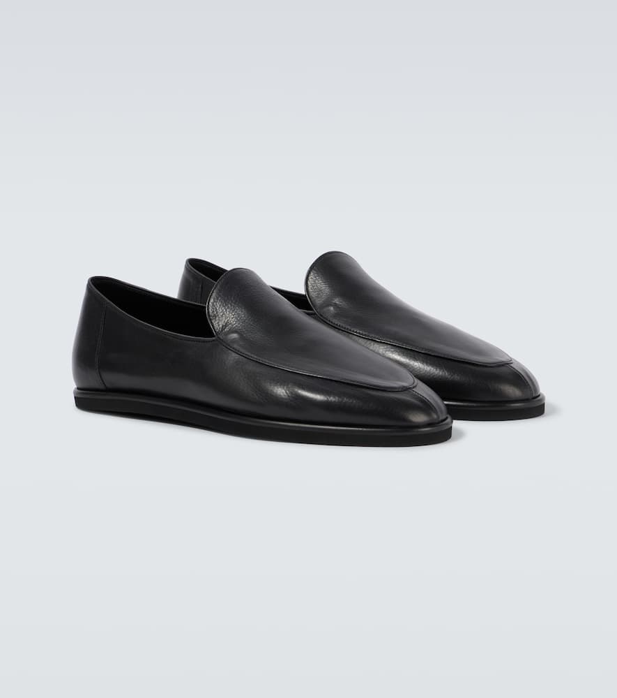 Leather loafers
