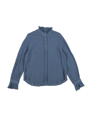 Kid Girl Shirt Slate blue Size 10 Cotton