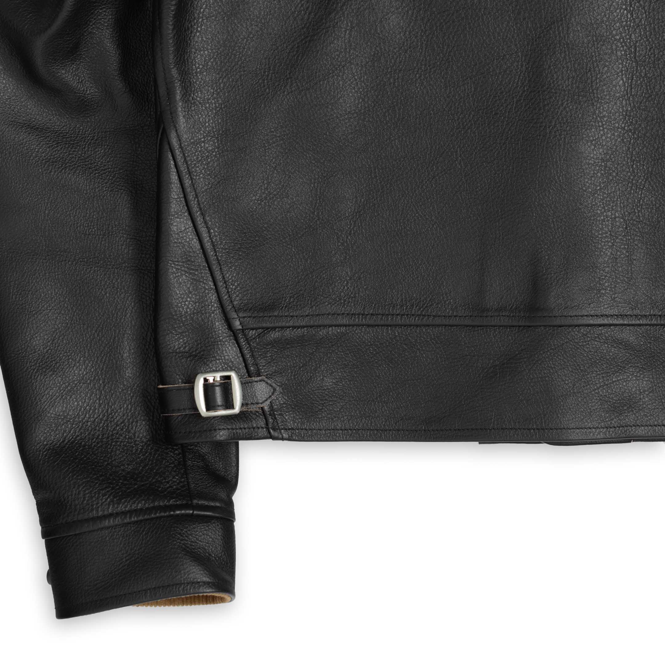Campus 'Stud' Leather Jacket Black