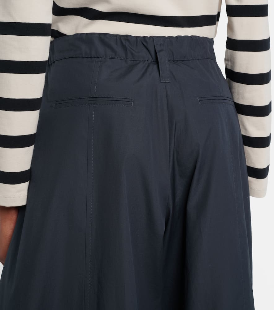 Gufo cotton poplin wide-leg pants