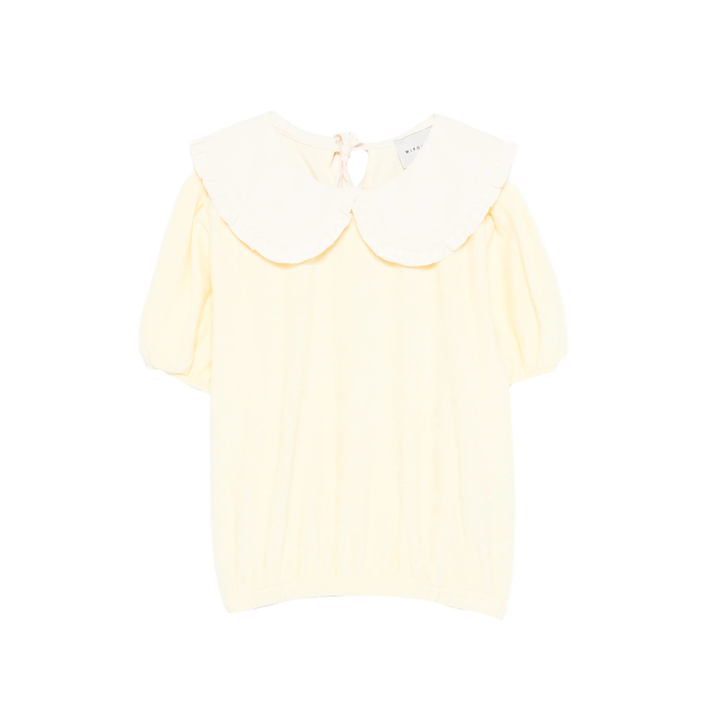 Ruffled Collar T-shirt