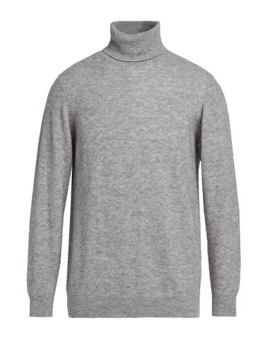 Man Turtleneck Light grey Size 7 Virgin Wool, Polyamide, Cashmere