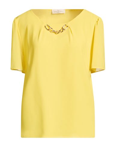 Woman Top Yellow Size 12 Polyester