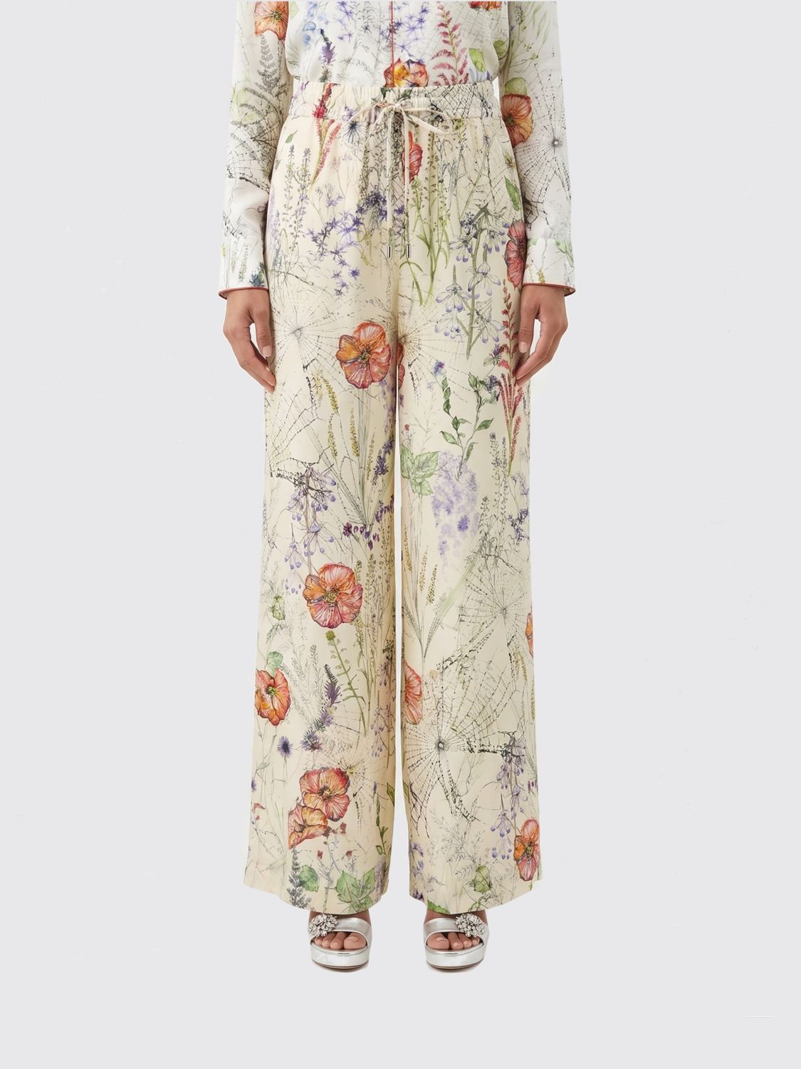Pants Woman color Ivory