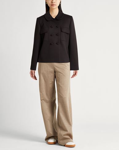 Woman Jacket Brown Size 12 Polyester, Viscose, Elastane