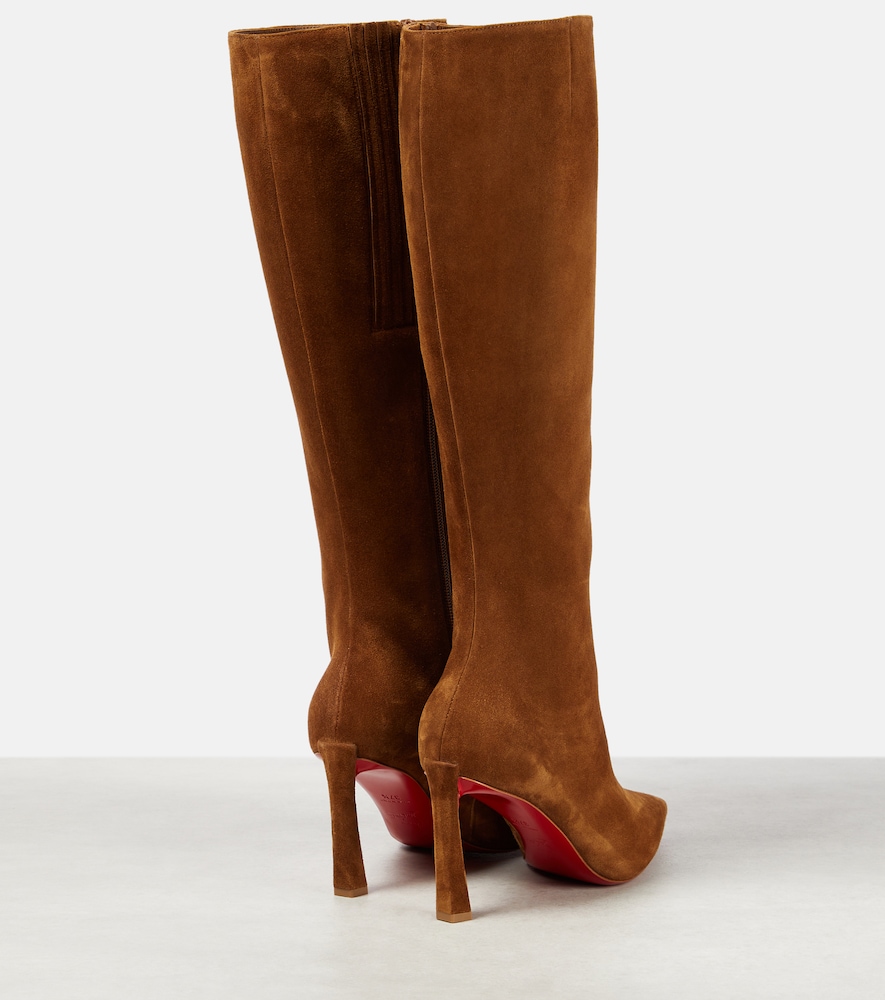 Christian Louboutin Condora Botta 85 suede knee-high boots