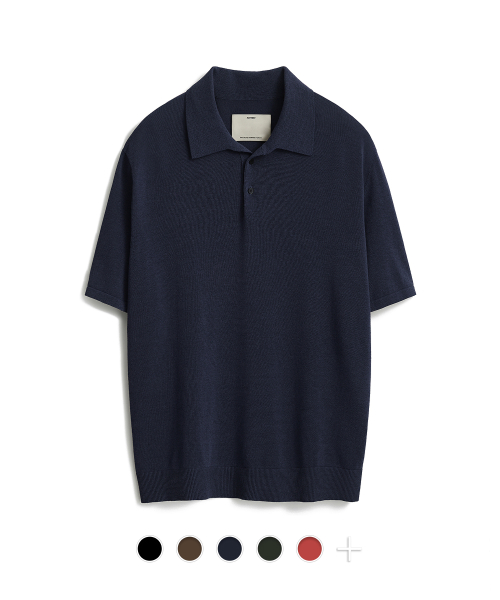 Short Sleeve Classic Polo Knit