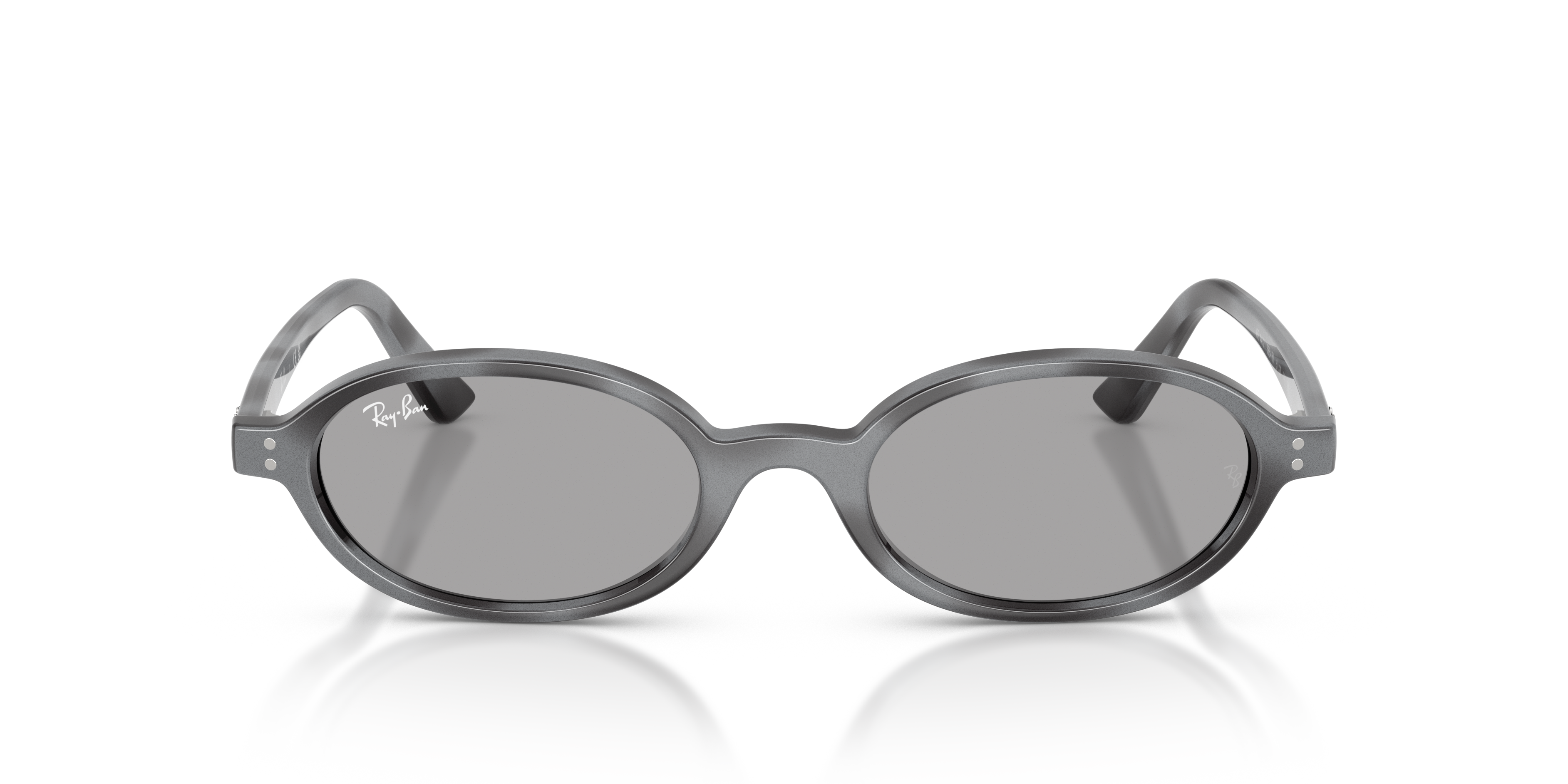 Ray - Ban Unisex Ray - Ban RB4472 685480 Sunglasses Injected Grey Blue Round Norma