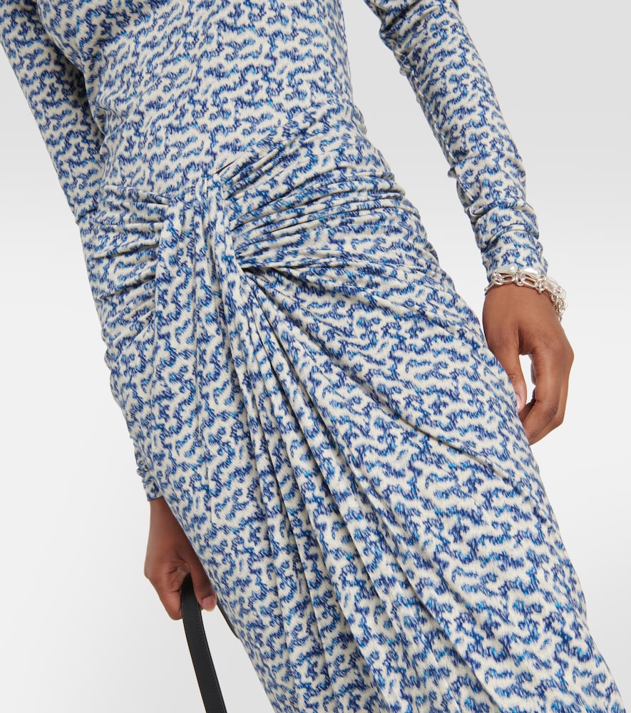 Jeldia printed jersey midi skirt