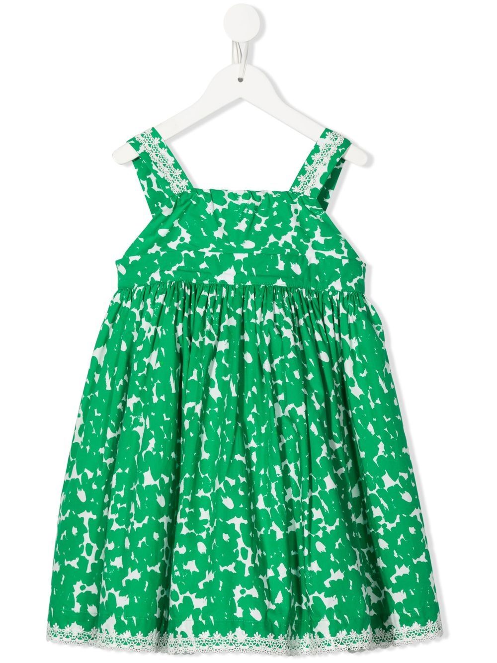 Graphic-print dress - Green