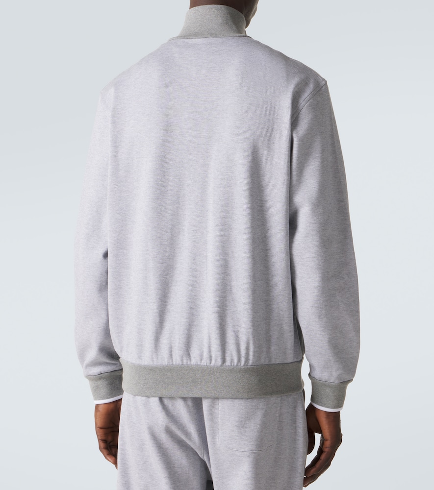 Cotton-blend track jacket