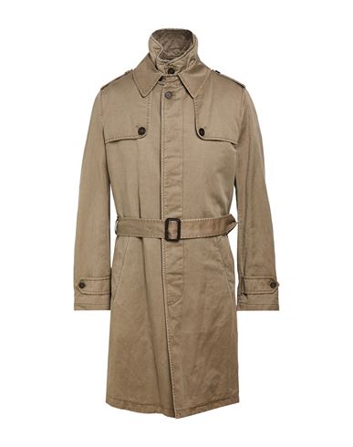 Man Overcoat & Trench Coat Military green Size 36 Cotton
