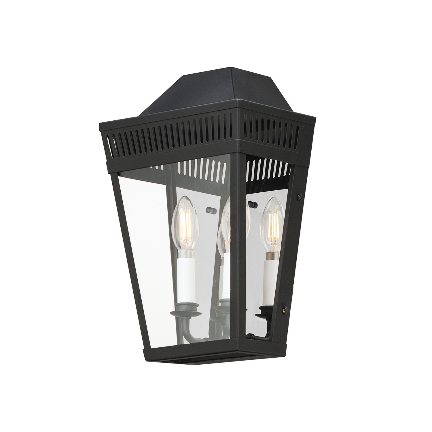 Black Two Light Outdoor Wall Sconce from the Oxford Collection