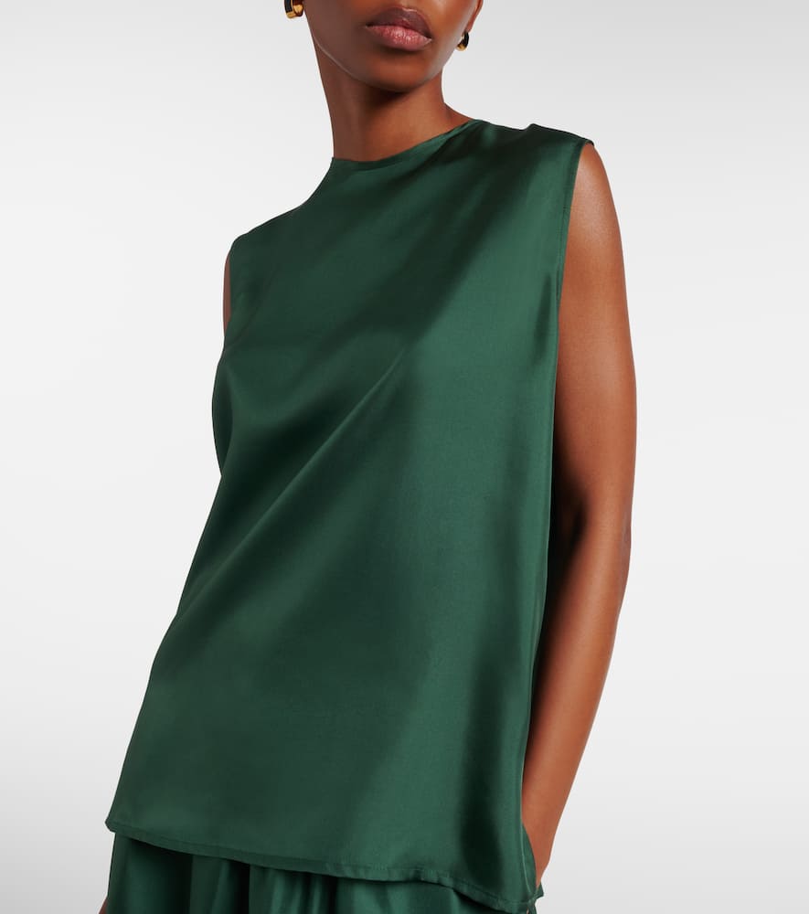 Trento silk twill tank top