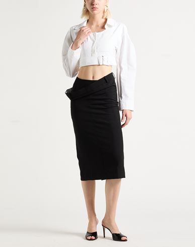 Woman Midi skirt Black Size 0 Virgin Wool