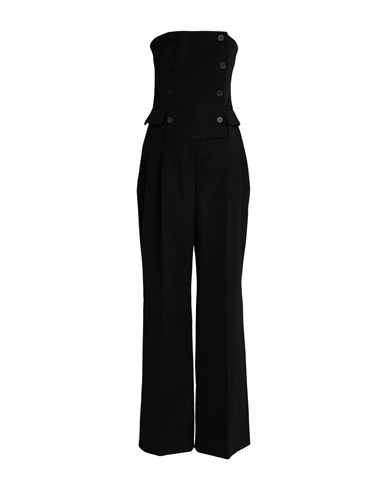 Woman Jumpsuit Black Size 10 Wool