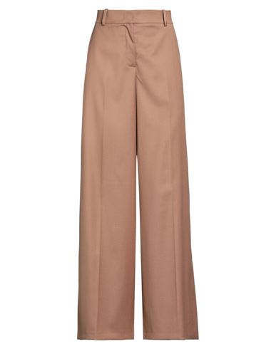 Woman Pants Light brown Size 2 Wool, Polyester, Viscose, Elastane