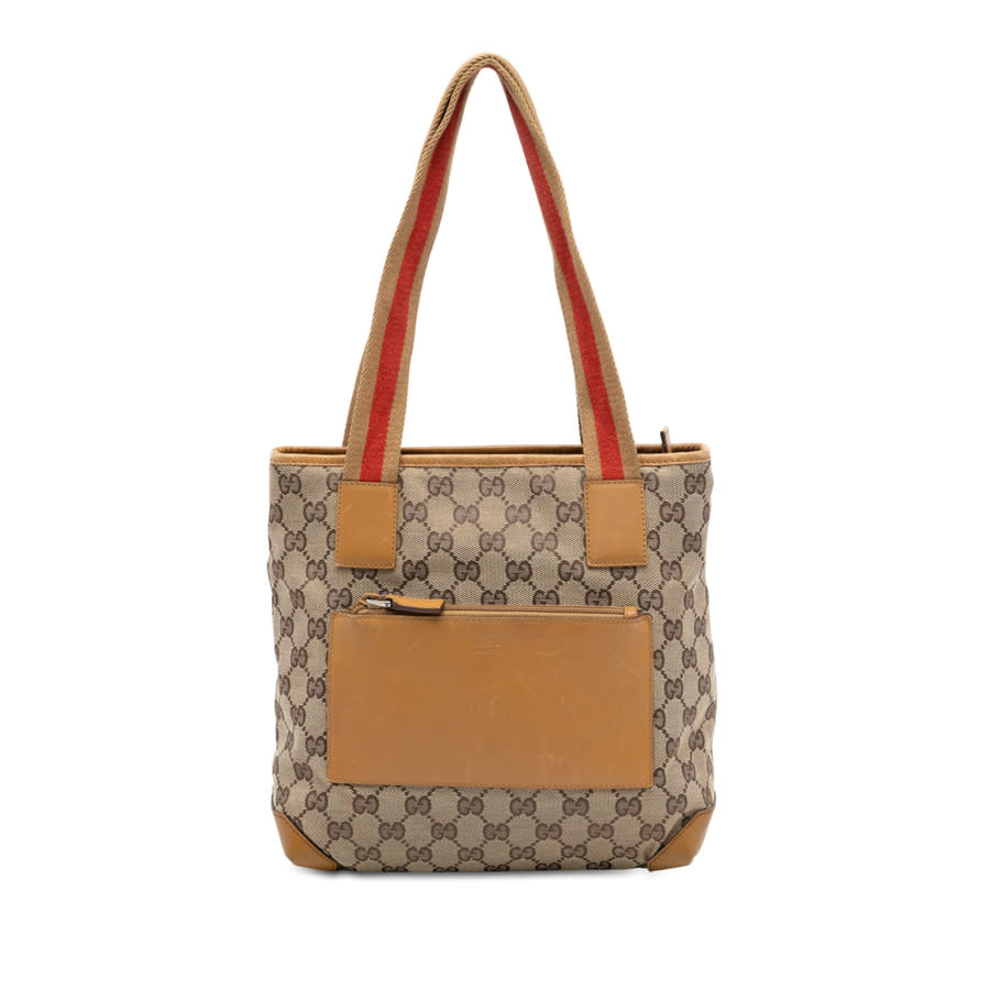 Pre-owned GG Canvas Web Shoulder Bag 019 0402 3754